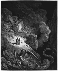 Ilustracja z „Boskiej komedii” (Piekło) Dantego Alighieri (1265-1321), Paryż, wydano 1885
